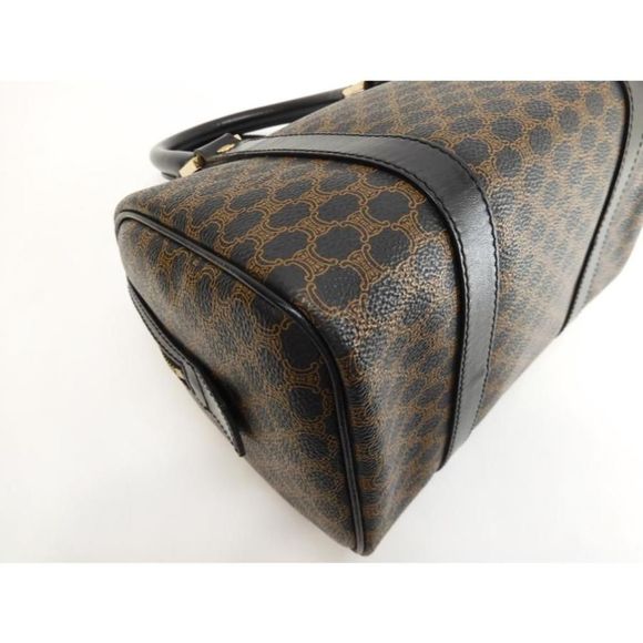 Celine Hardware Gold Leather Black Triomphe Speedy 25 Tote Bag Handbag - Picture 3 of 8